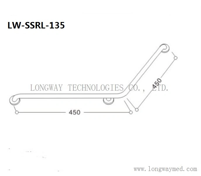 Lw-Ssrl-135 Stainless Steel Grab Rail for Bathroom Safety