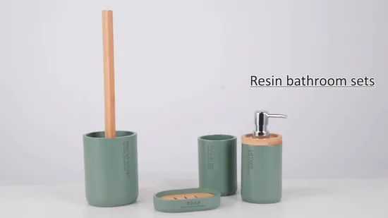 4개 조각 Polyresin 목욕탕 부속품 세트